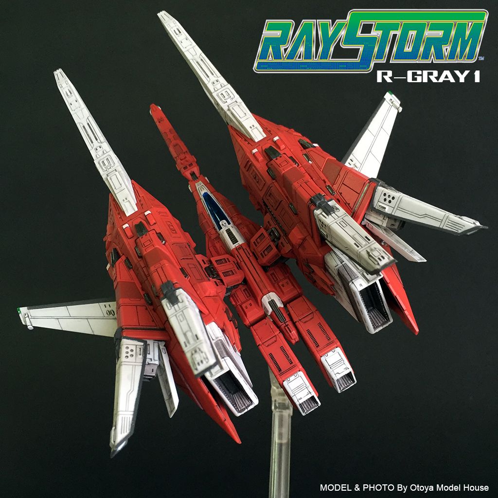 壽屋 RAYSTORM 閃電風暴 R-GRAY戰機代工完成品展示